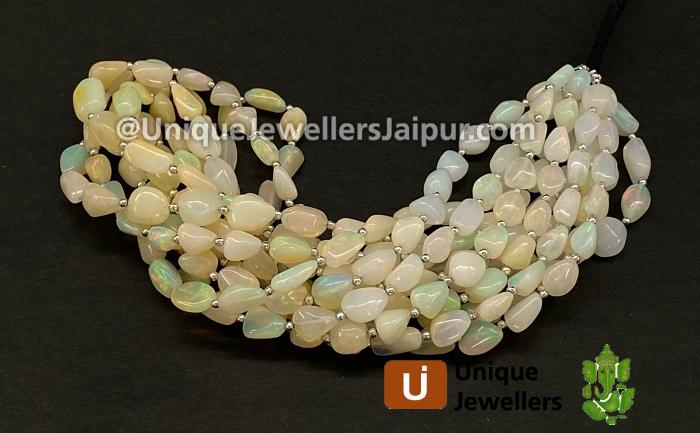 Ethiopian Opal Shaded Smooth Nugget Beads