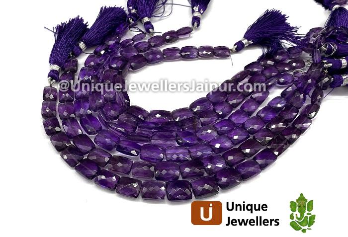 Amethyst Faceted Chicklet Beads