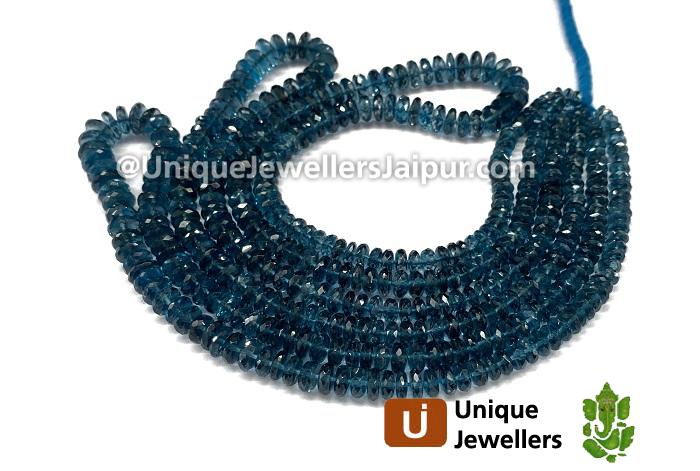 London Blue Topaz German Cut Beads