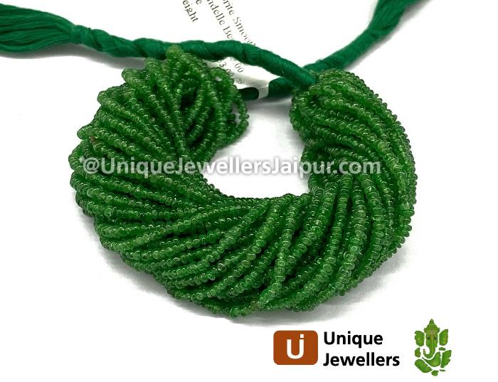 Tsavorite Smooth Roundelle Beads