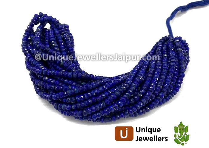 Lapis Faceted Roundelle Beads