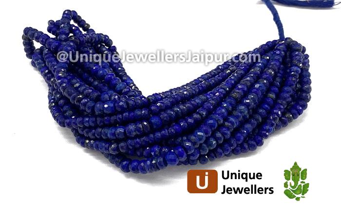 Lapis Far Faceted Roundelle Beads