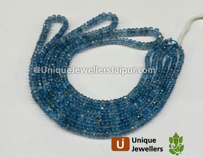 Santa Maria Aquamarine Faceted Roundelle Beads