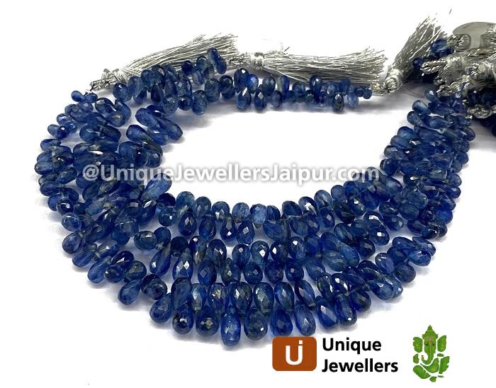 Kyanite Faceted Drop Beads