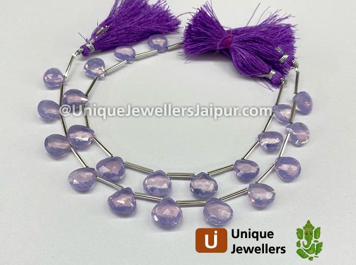 Scorolite Faceted Heart Beads