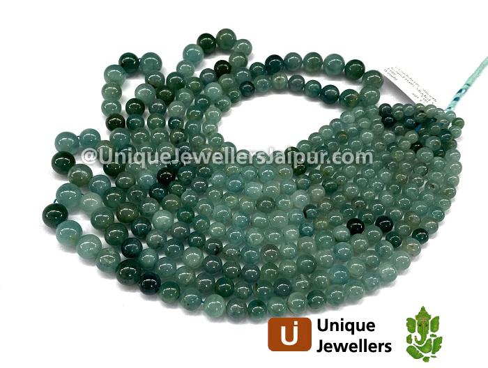 Grandidierite Shaded Smooth Round Balls Beads