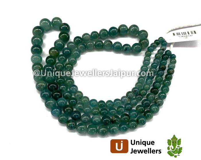 Grandidierite Shaded Smooth Round Balls Beads