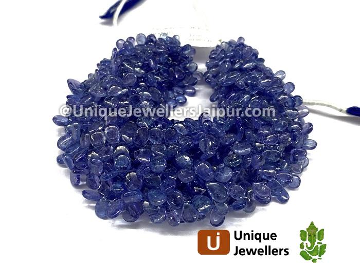 Tanzanite Smooth Pear Beads