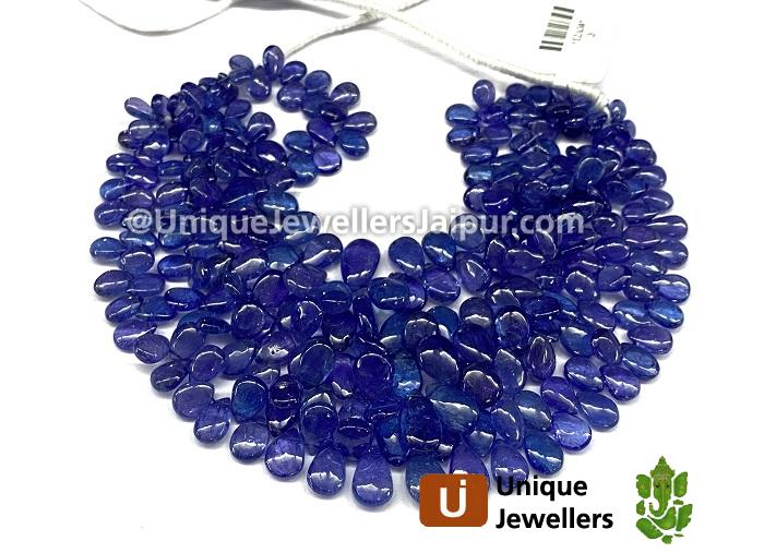 Tanzanite Smooth Pear Beads