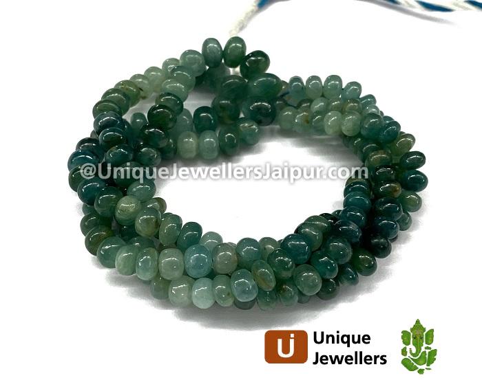 Grandidierite Shaded Far Smooth Roundelle Beads