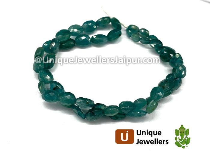 Indicolite Grandidierite Faceted Oval Beads