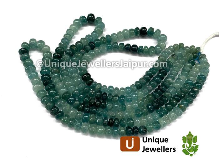 Grandidierite Shaded Far Smooth Roundelle Beads