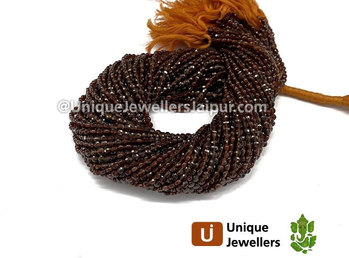 Spessartite Faceted Coin Beads