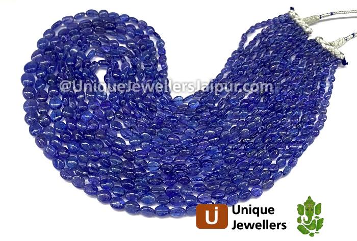 Tanzanite Smooth Oval Beads