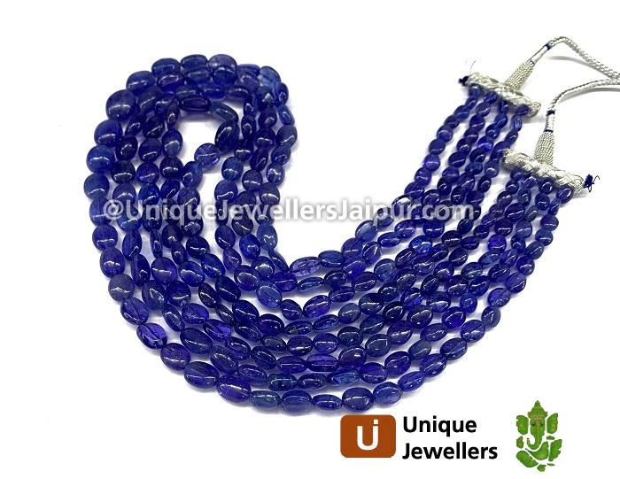 Tanzanite Smooth Oval Beads