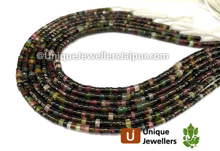 Tourmaline Smooth Tyre Beads