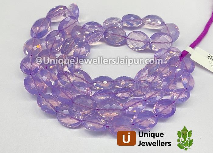 Scorolite Faceted Oval Beads