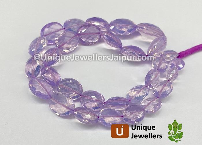 Scorolite Faceted Oval Beads