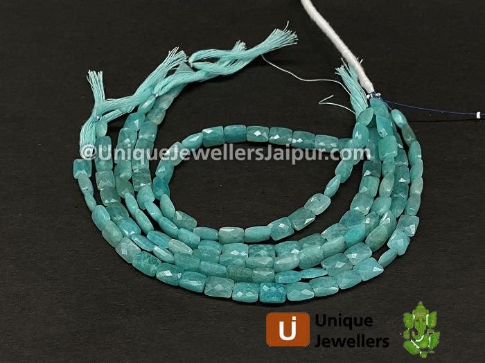 Amazonite Faceted Chicklet Beads