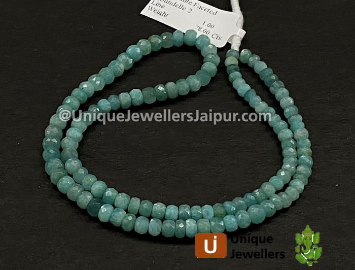 Amazonite Faceted Roundelle Beads