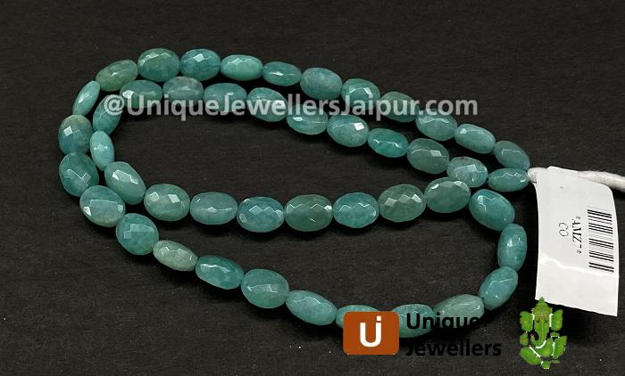 Amazonite Faceted Oval Beads