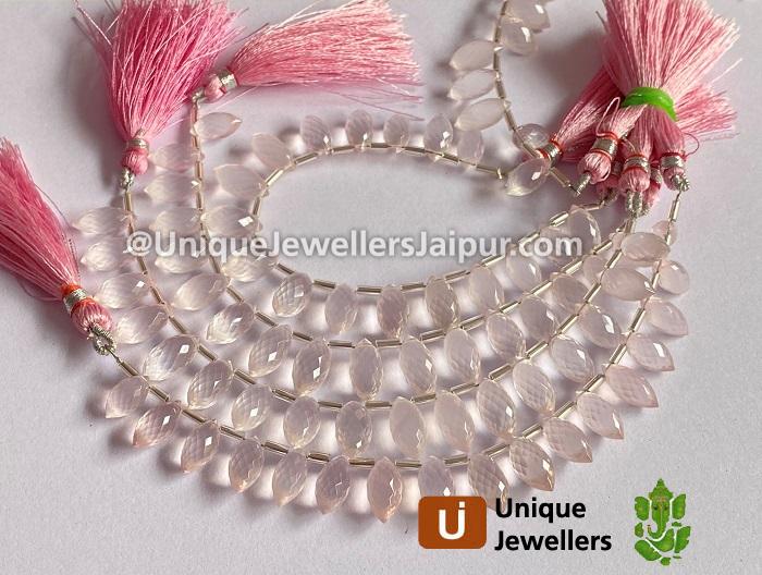 Rose Quartz Dew Drops Beads