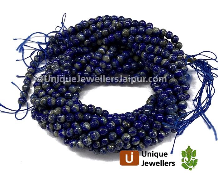 Lapis Smooth Round Beads