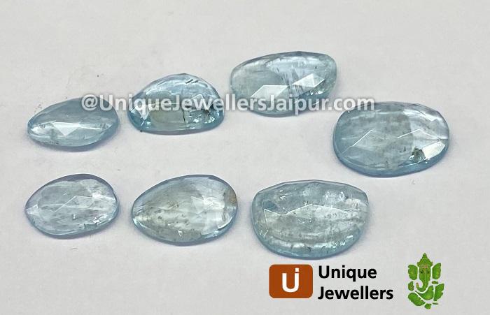 Aquamarine Rose Cut Slices