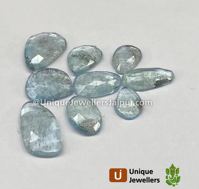 Aquamarine Rose Cut Slices