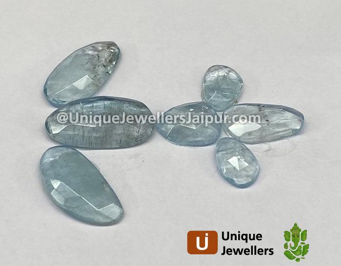 Aquamarine Rose Cut Slices