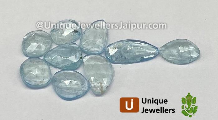 Aquamarine Rose Cut Slices