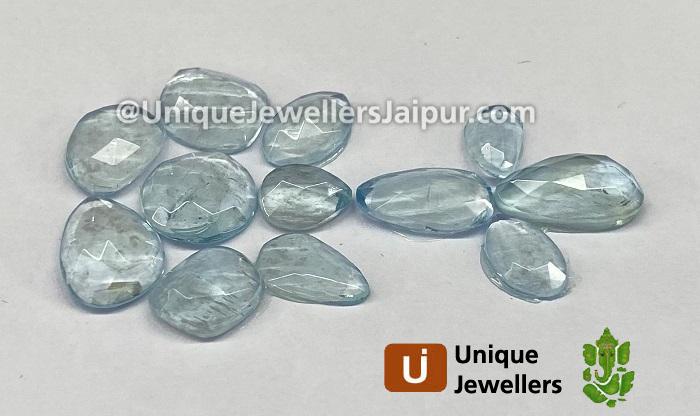 Aquamarine Rose Cut Slices