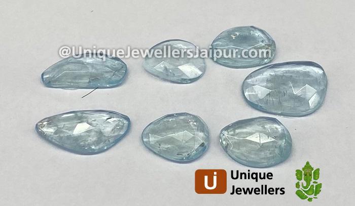 Aquamarine Rose Cut Slices