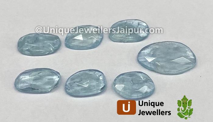 Aquamarine Rose Cut Slices