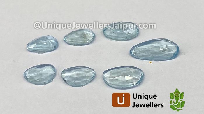 Aquamarine Rose Cut Slices