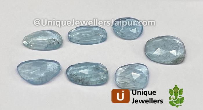 Aquamarine Rose Cut Slices