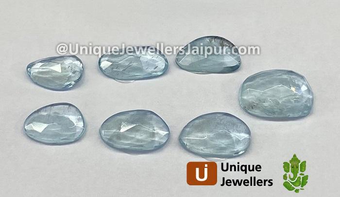 Aquamarine Rose Cut Slices