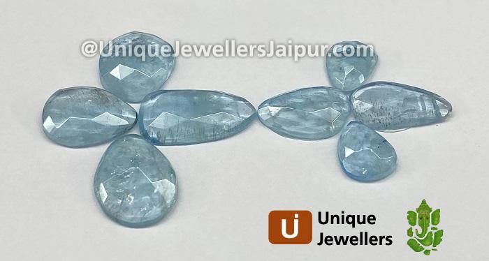 Aquamarine Rose Cut Slices