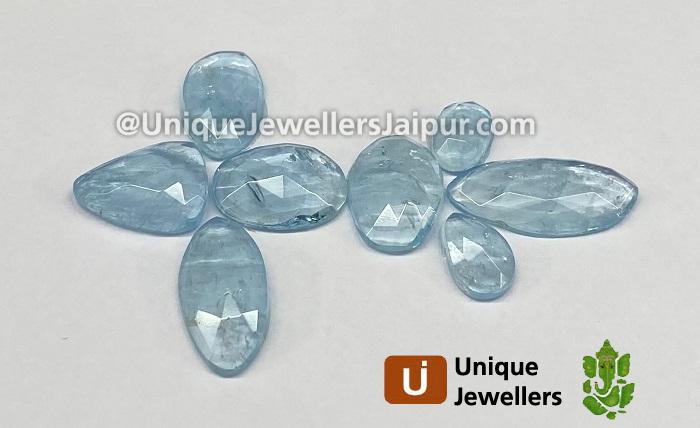 Aquamarine Rose Cut Slices