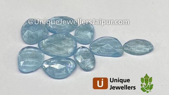 Aquamarine Rose Cut Slices