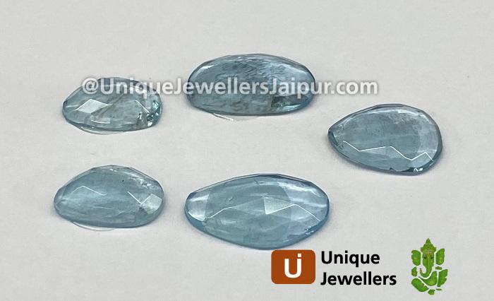 Aquamarine Rose Cut Slices