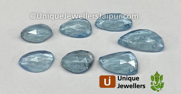 Aquamarine Rose Cut Slices