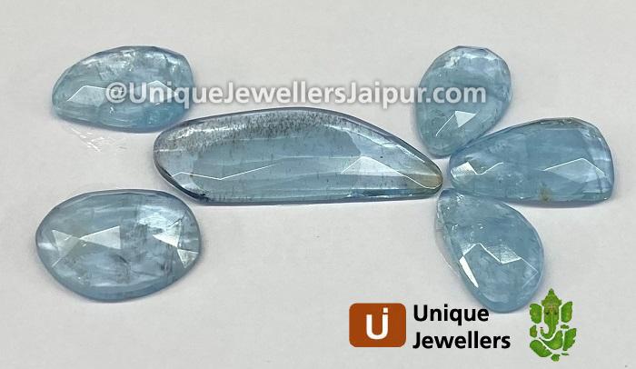 Aquamarine Rose Cut Slices