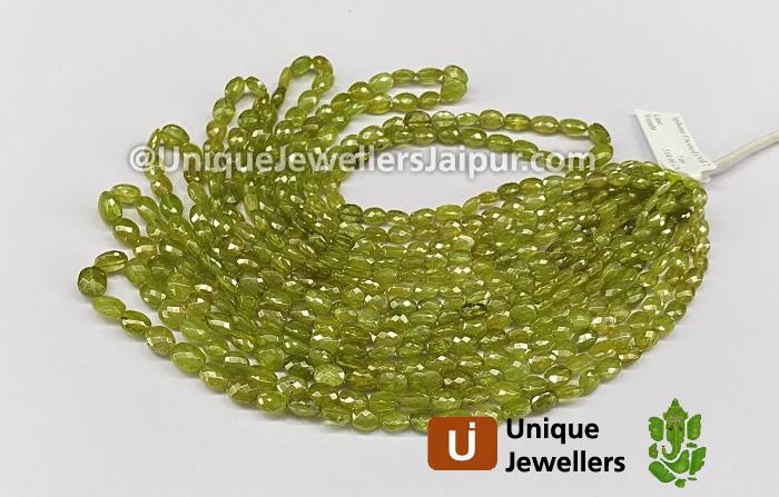 Sphene Faceted Oval Beads