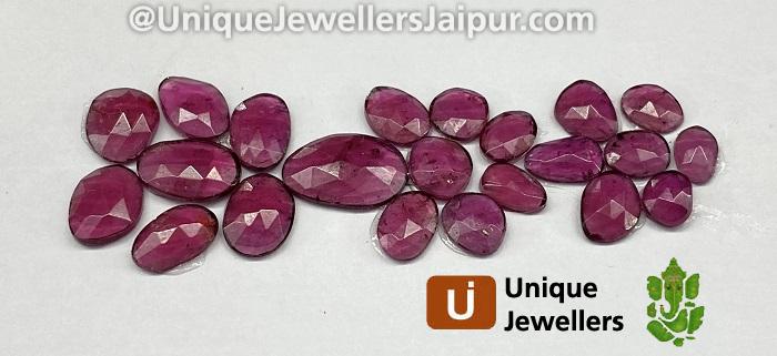 Rhodolite Garnet Rose Cut Slices