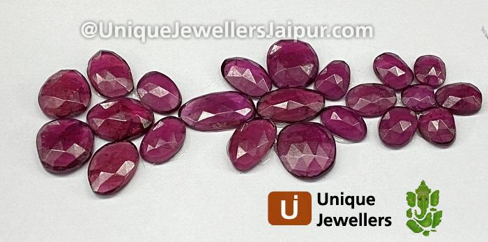 Rhodolite Garnet Rose Cut Slices