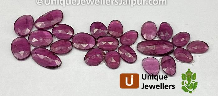 Rhodolite Garnet Rose Cut Slices