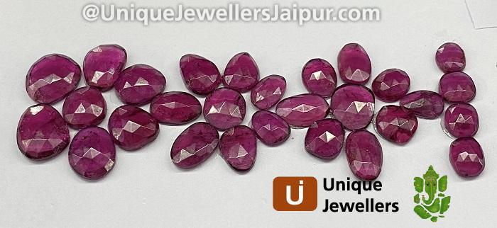 Rhodolite Garnet Rose Cut Slices