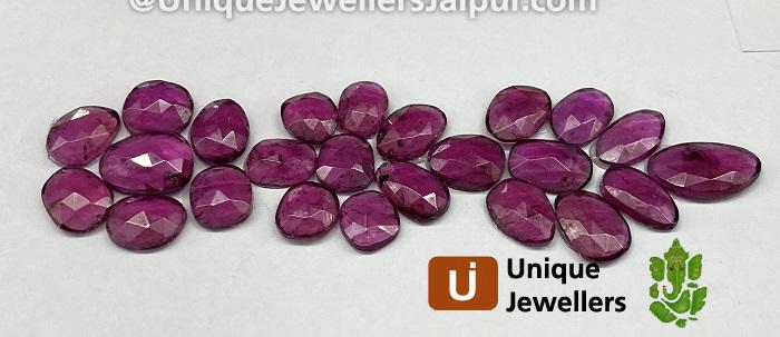 Rhodolite Garnet Rose Cut Slices