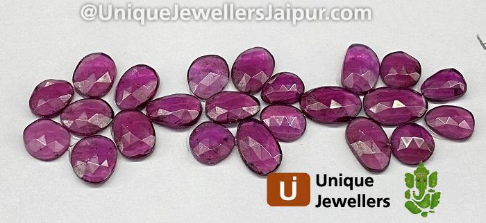 Rhodolite Garnet Rose Cut Slices